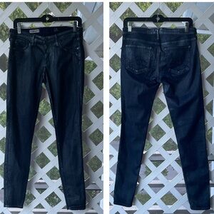 AG ‘The Absolute Legging’ Silver-Coated Jeans